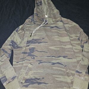 Camouflage Hooded Sweatshirt